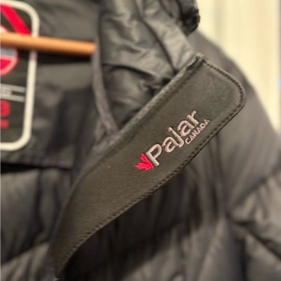 Women's Pajar Canada Queen Goose Down Coat Parka Black Hooded - Picture 8 of 16